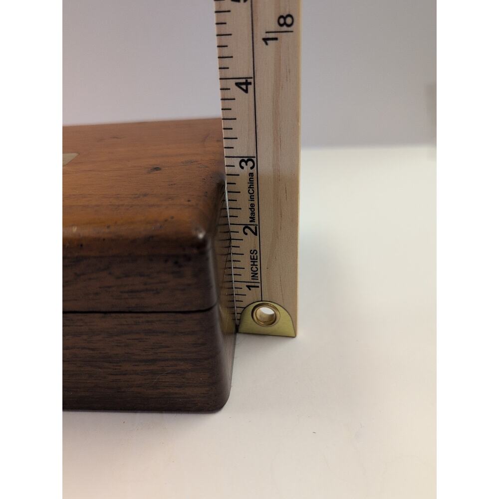 Vintage Decatur Indust. Deco Genuine Walnut Cigarette Humidor W/ Removable Divid - Picture 11 of 14
